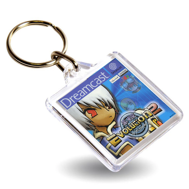 Retro Gaming Box Art Keyring - Gen VI DC Console Style