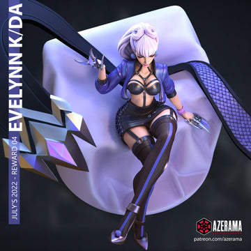 Evelyn | Pin-Up Statue Fan Art Miniature Unpainted | Azerama