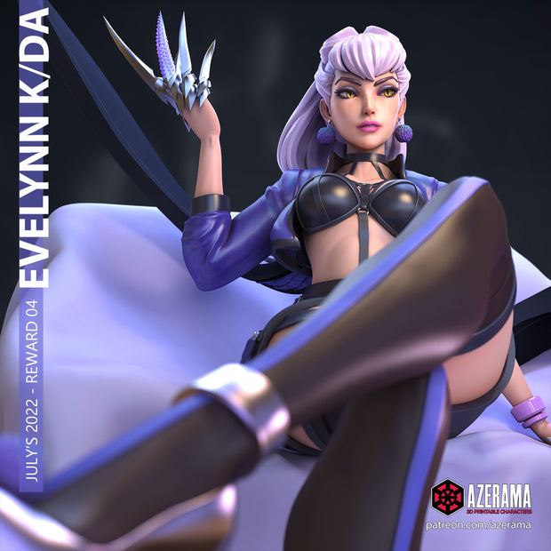 Evelyn | Pin-Up Statue Fan Art Miniature Unpainted | Azerama
