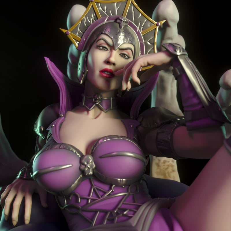 Evil Lyn | Pin-Up Statue Fan Art Miniature Unpainted | Torrida Minis
