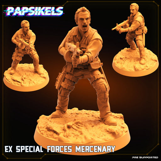 Ex Special Forces Mercenary | Sci-Fi Specials | Sci-Fi Miniature | Papsikels TabletopXtra