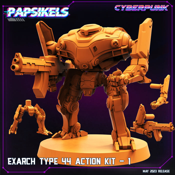 Exarch Type 44 Action Kit | Cyberpunk | Sci-Fi Miniature | Papsikels TabletopXtra
