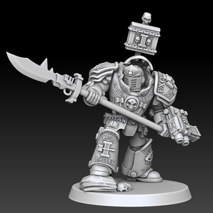 Heavy Exterminatus Squad | Silver Wardens | Sci-Fi Miniature | DMG Minis