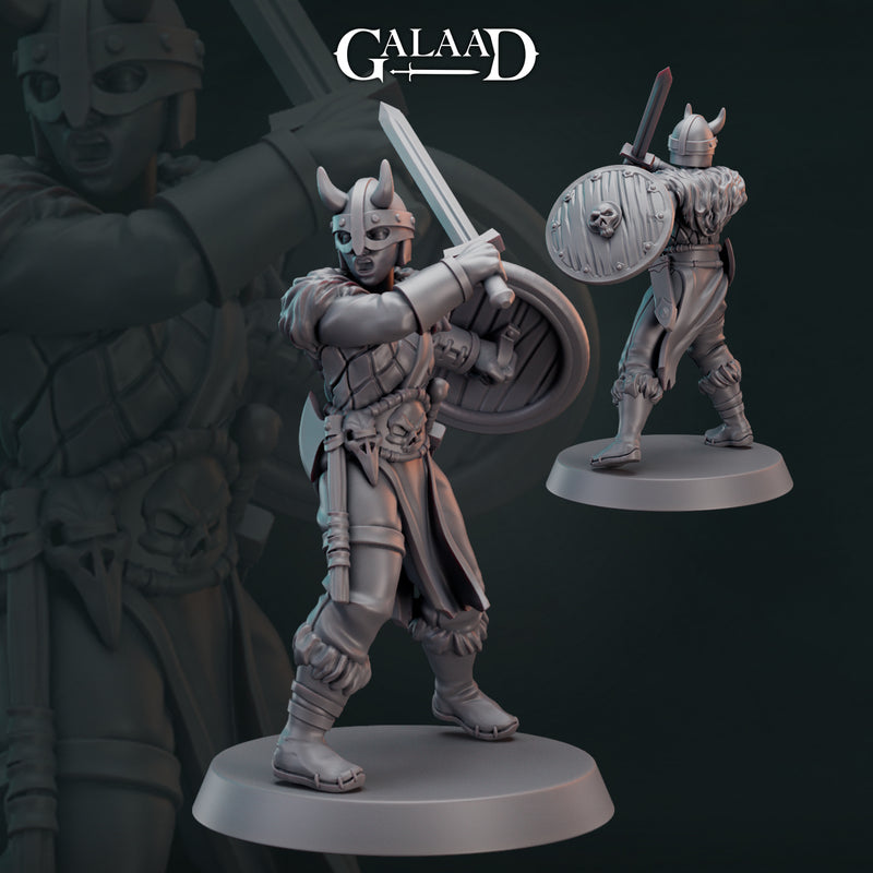 Norse Fighter Miniatures | Fantasy Miniature | Galaad Miniatures
