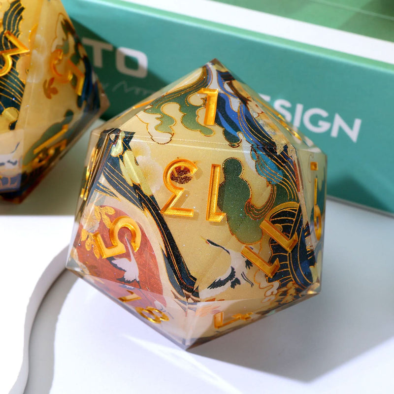 Whispering Glade | 50mm D20 | Oversized Art Core Dice