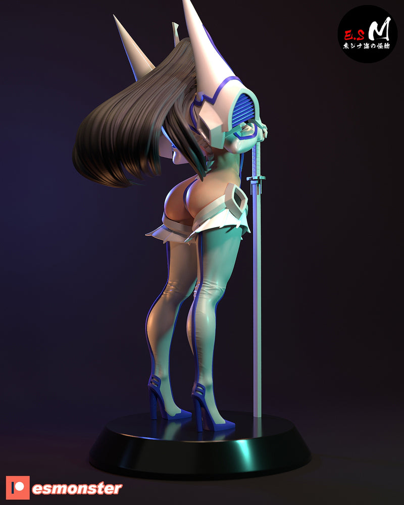 Atsuki | Pin-Up Statue Fan Art Miniature Unpainted | E.S Monster
