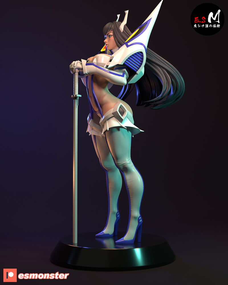 Atsuki | Pin-Up Statue Fan Art Miniature Unpainted | E.S Monster