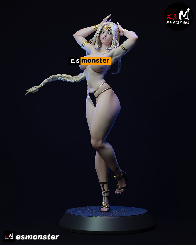 Marikka | Pin-Up Statue Fan Art Miniature Unpainted | E.S Monster