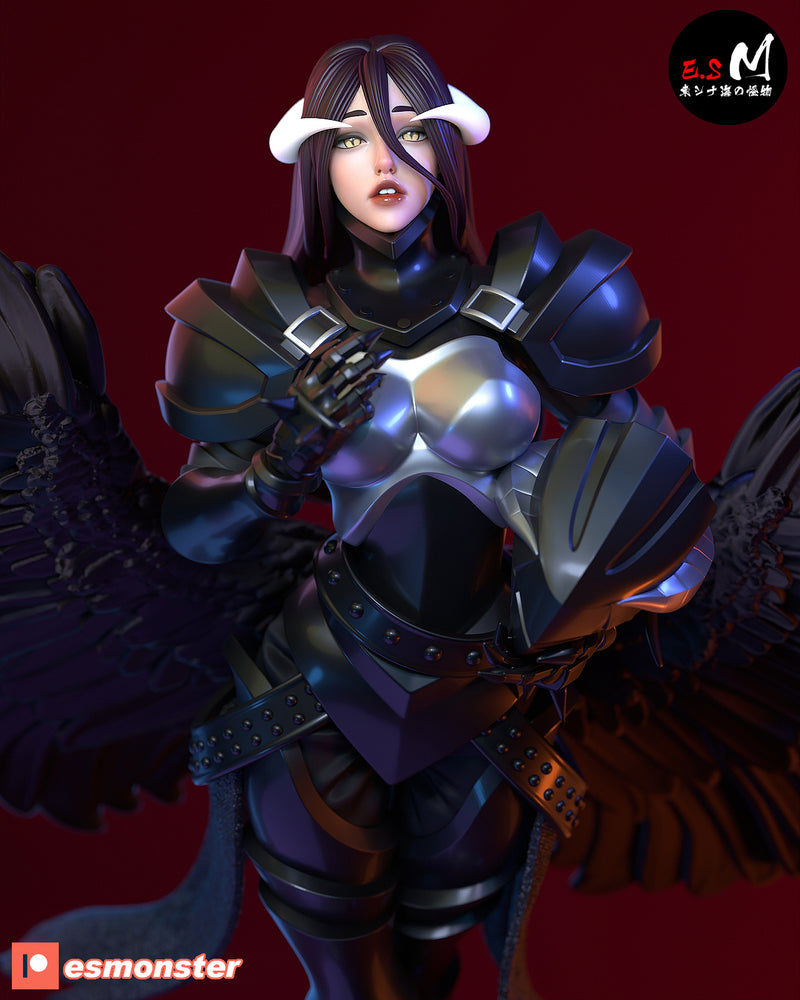 Albedo Armoured | Pin-Up Statue Fan Art Miniature Unpainted | E.S Monster