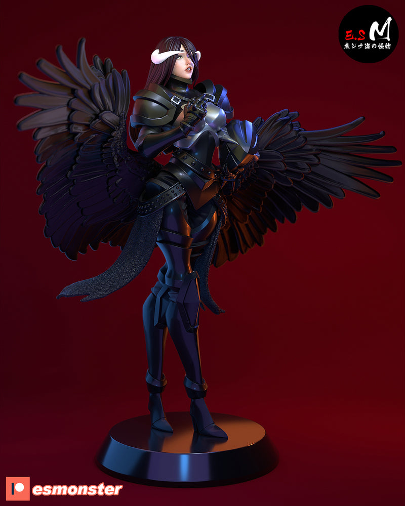 Albedo Armoured | Pin-Up Statue Fan Art Miniature Unpainted | E.S Monster