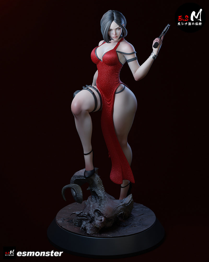 Ada | Pin-Up Statue Fan Art Miniature Unpainted | E.S Monster