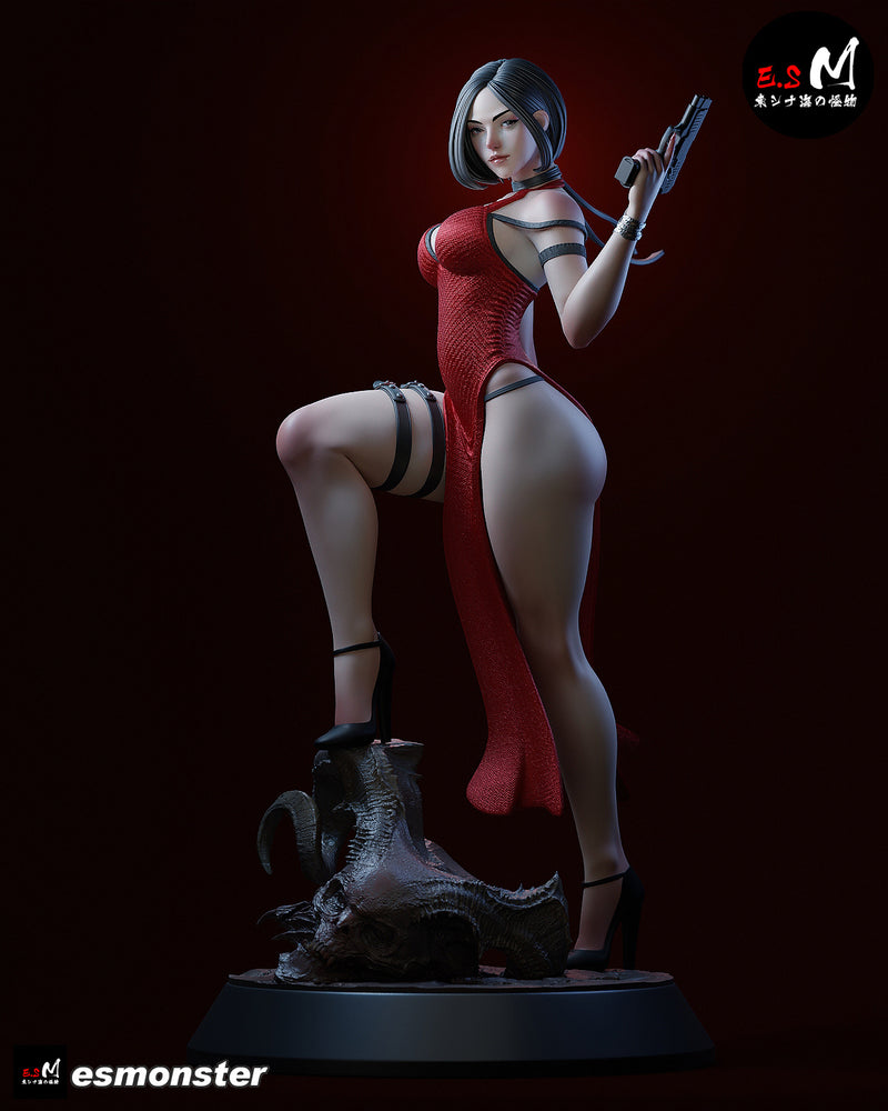 Ada | Pin-Up Statue Fan Art Miniature Unpainted | E.S Monster