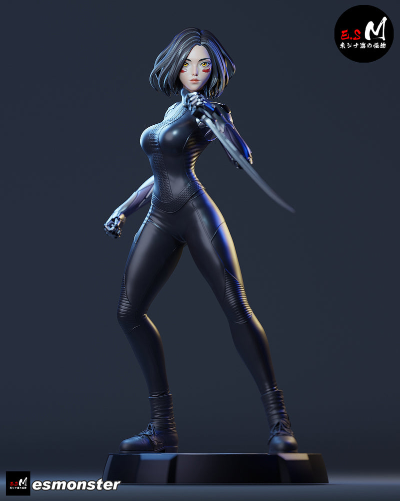 Alita | Pin-Up Statue Fan Art Miniature Unpainted | E.S Monster