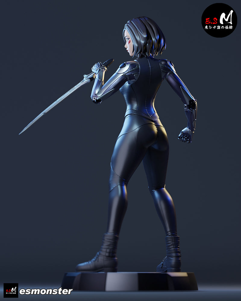 Alita | Pin-Up Statue Fan Art Miniature Unpainted | E.S Monster