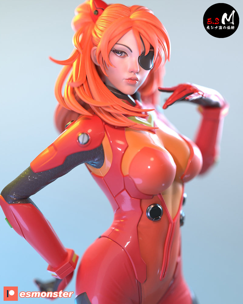 Asuka | Fan Art Statue Scale Model Kit Unpainted | E.S Monster