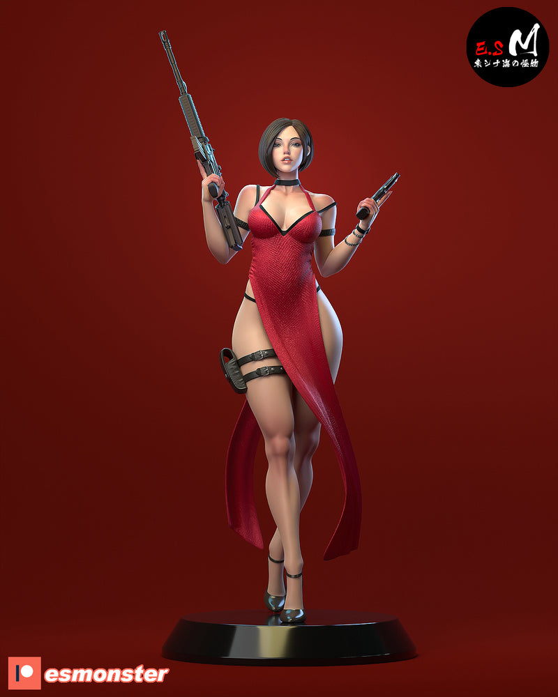 Ada | Pin-Up Statue Fan Art Miniature Unpainted | E.S Monster
