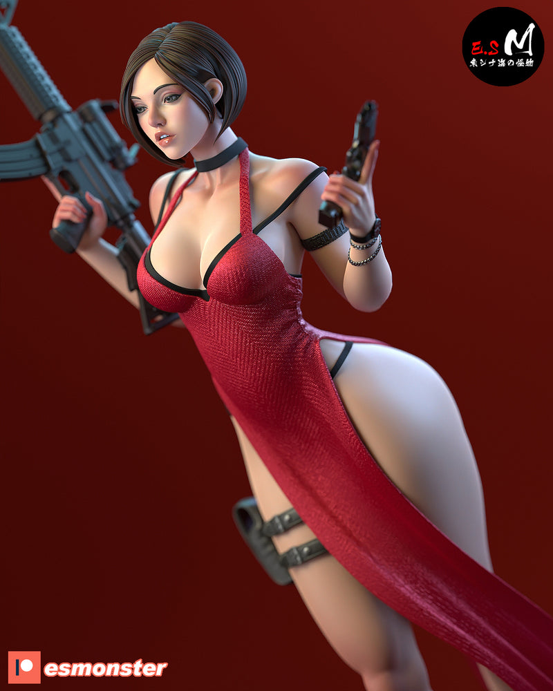 Ada | Pin-Up Statue Fan Art Miniature Unpainted | E.S Monster