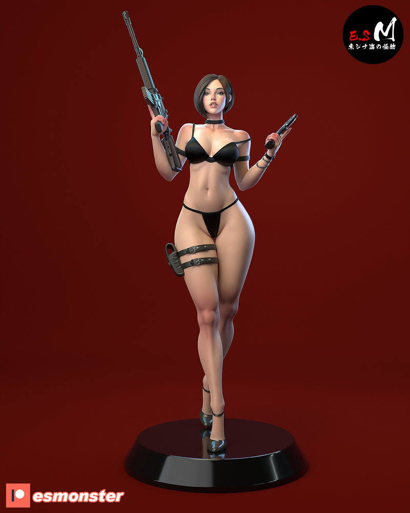 Ada | Pin-Up Statue Fan Art Miniature Unpainted | E.S Monster