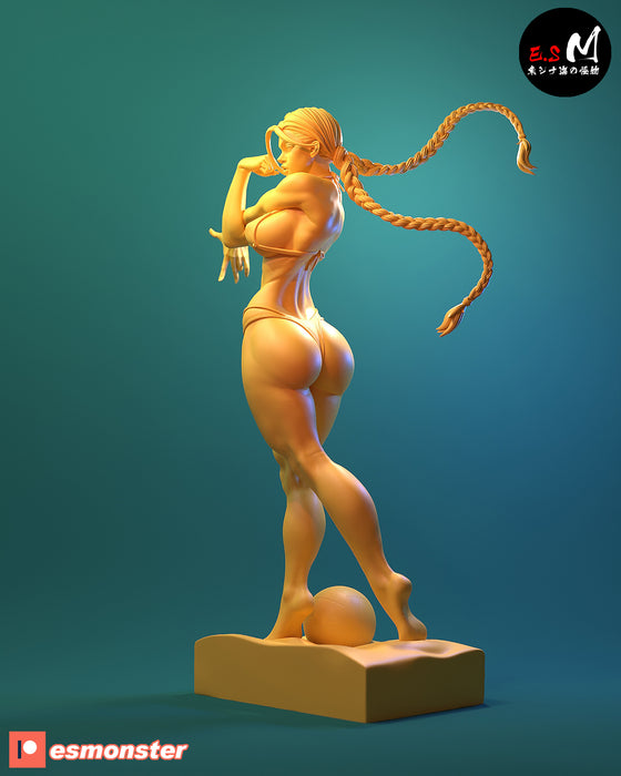 Cam Cam | Pin-Up Statue Fan Art Miniature Unpainted | E.S Monster