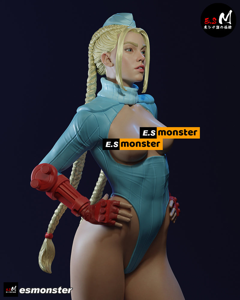 Cammy | Pin-Up Statue Fan Art Miniature Unpainted | E.S Monster