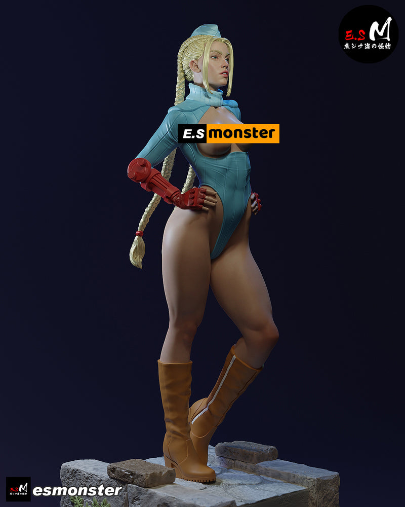 Cammy | Pin-Up Statue Fan Art Miniature Unpainted | E.S Monster