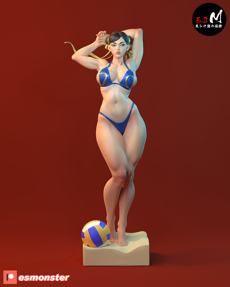 Choon Lee | Pin-Up Statue Fan Art Miniature Unpainted | E.S Monster