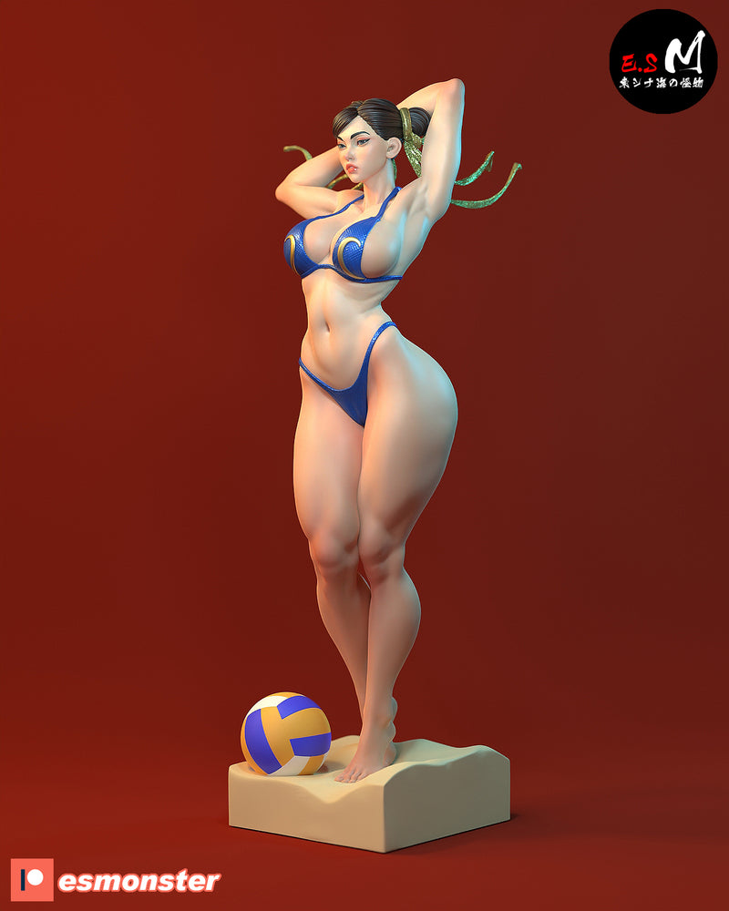 Choon Lee | Pin-Up Statue Fan Art Miniature Unpainted | E.S Monster