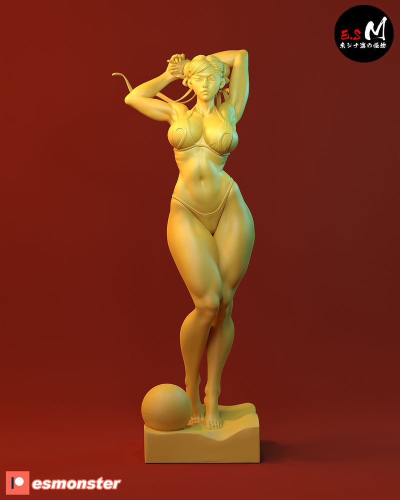 Choon Lee | Pin-Up Statue Fan Art Miniature Unpainted | E.S Monster