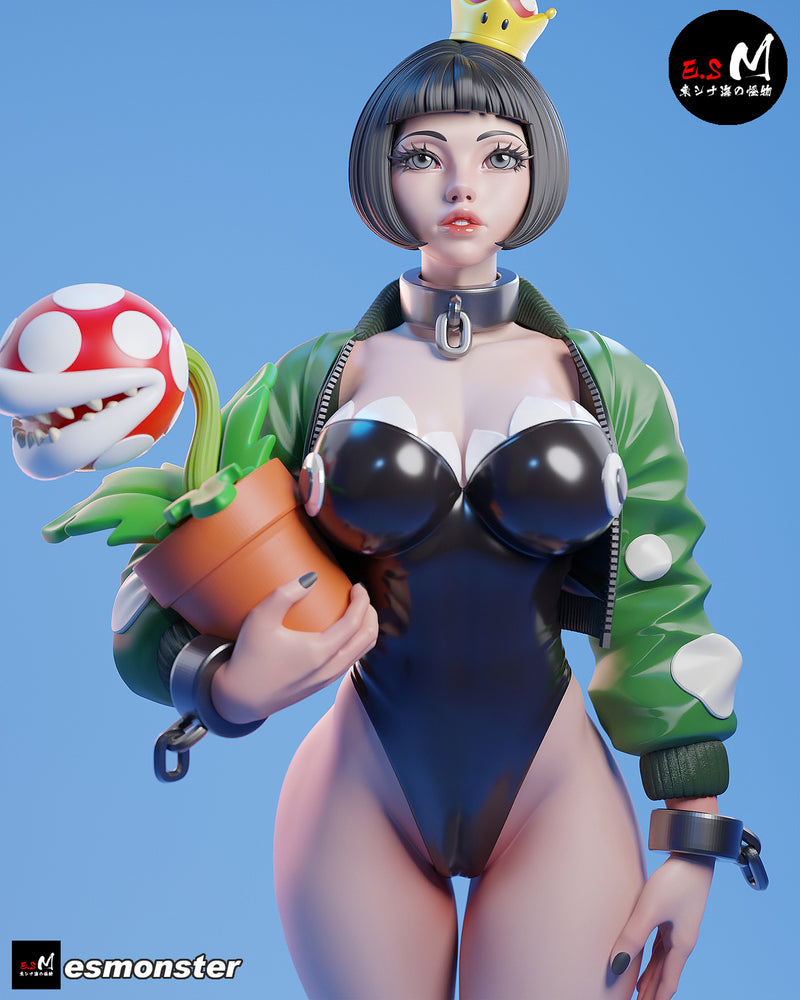 Chompette | Pin-Up Statue Fan Art Miniature Unpainted | E.S Monster