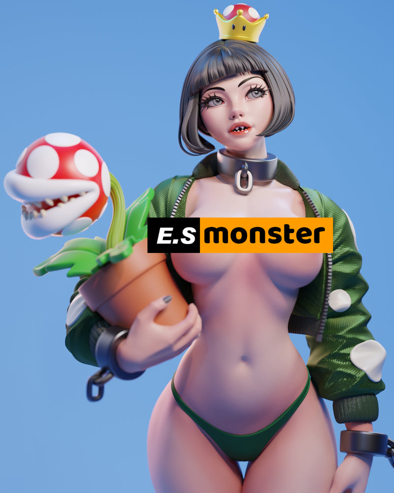 Chompette | Pin-Up Statue Fan Art Miniature Unpainted | E.S Monster