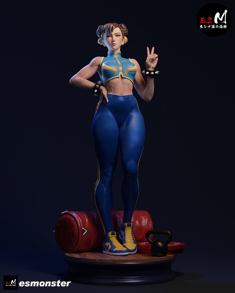 Chun | Pin-Up Statue Fan Art Miniature Unpainted | E.S Monster