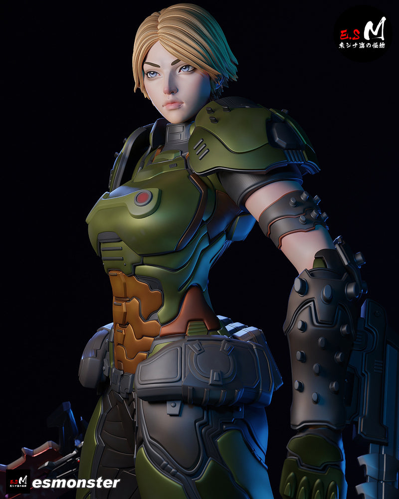 Slayer | Pin-Up Statue Fan Art Miniature Unpainted | E.S Monster