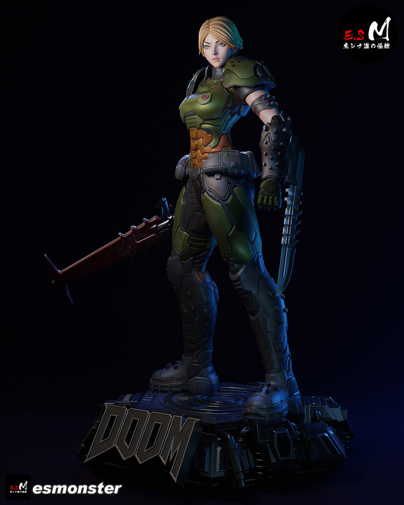 Slayer | Pin-Up Statue Fan Art Miniature Unpainted | E.S Monster