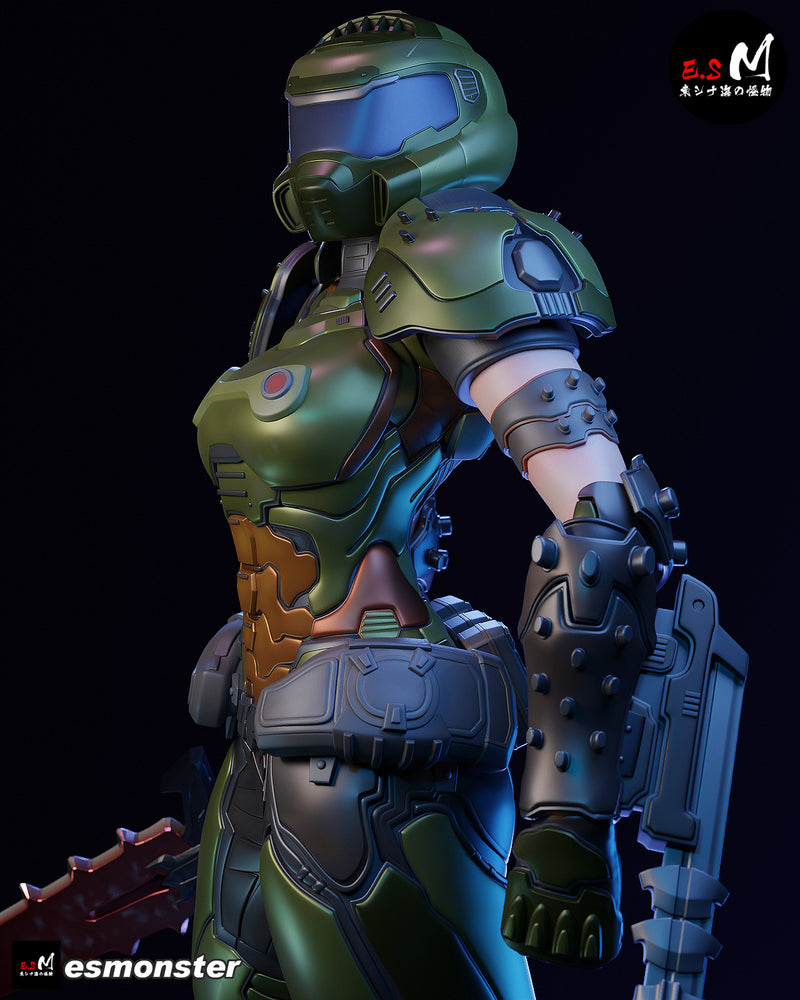 Slayer | Pin-Up Statue Fan Art Miniature Unpainted | E.S Monster