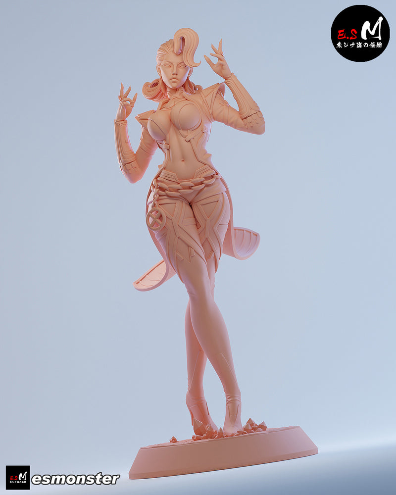 Frost | Pin-Up Statue Fan Art Miniature Unpainted | E.S Monster