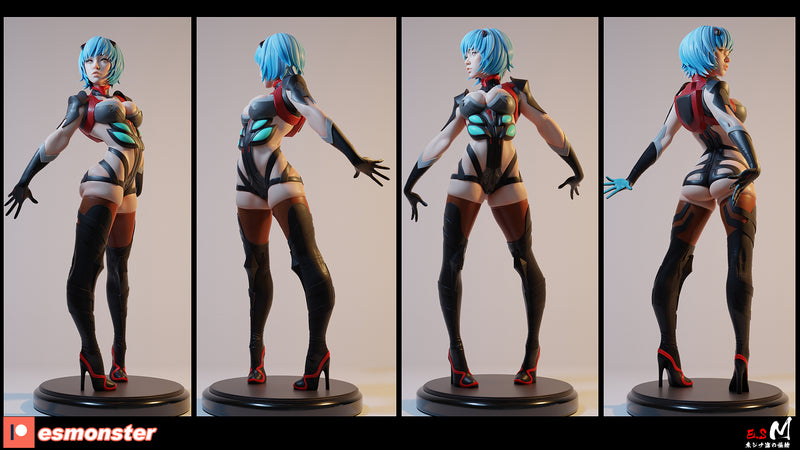 Ray | Pin-Up Statue Fan Art Miniature Unpainted | E.S Monster