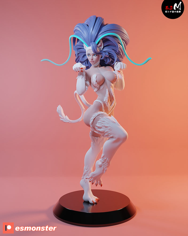 Feline | Pin-Up Statue Fan Art Miniature Unpainted | E.S Monster