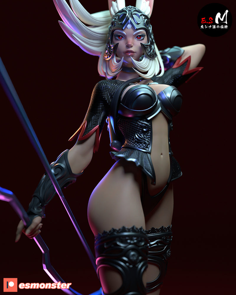 Frahn | Pin-Up Statue Fan Art Miniature Unpainted | E.S Monster