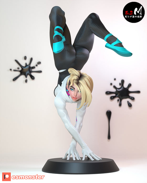 Gwen | Pin-Up Statue Fan Art Miniature Unpainted | E.S Monster