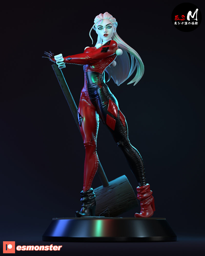 Harley | Pin-Up Statue Fan Art Miniature Unpainted | E.S Monster