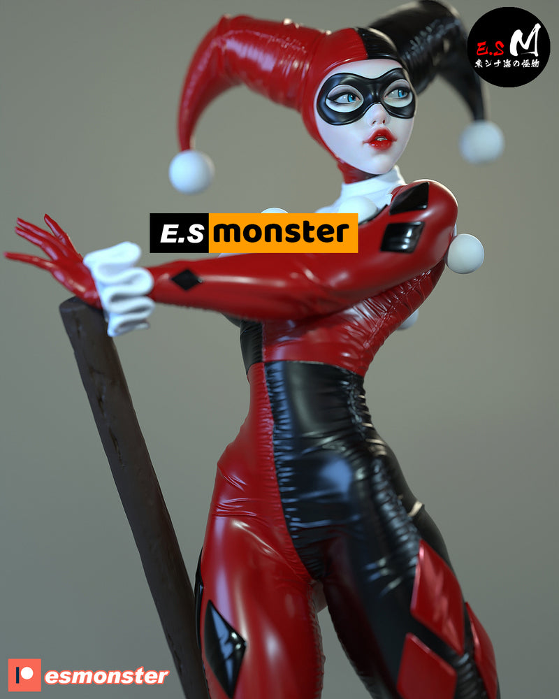 Harley | Pin-Up Statue Fan Art Miniature Unpainted | E.S Monster