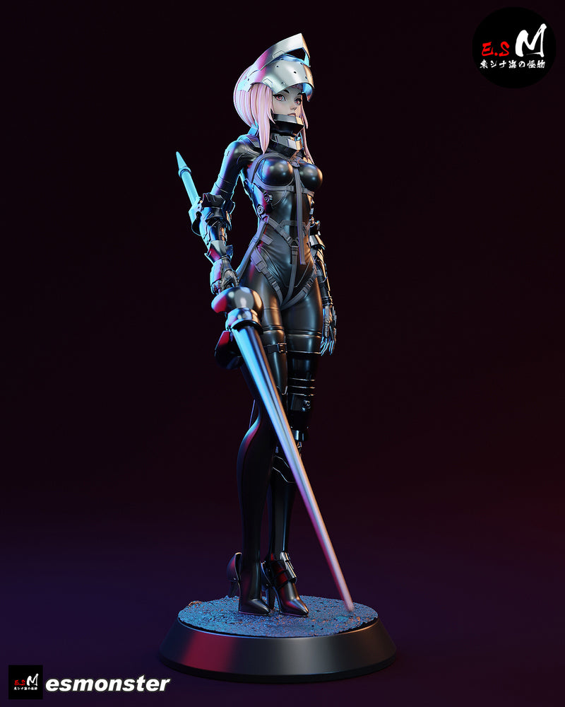 Lanze Reiter | Pin-Up Statue Fan Art Miniature Unpainted | E.S Monster