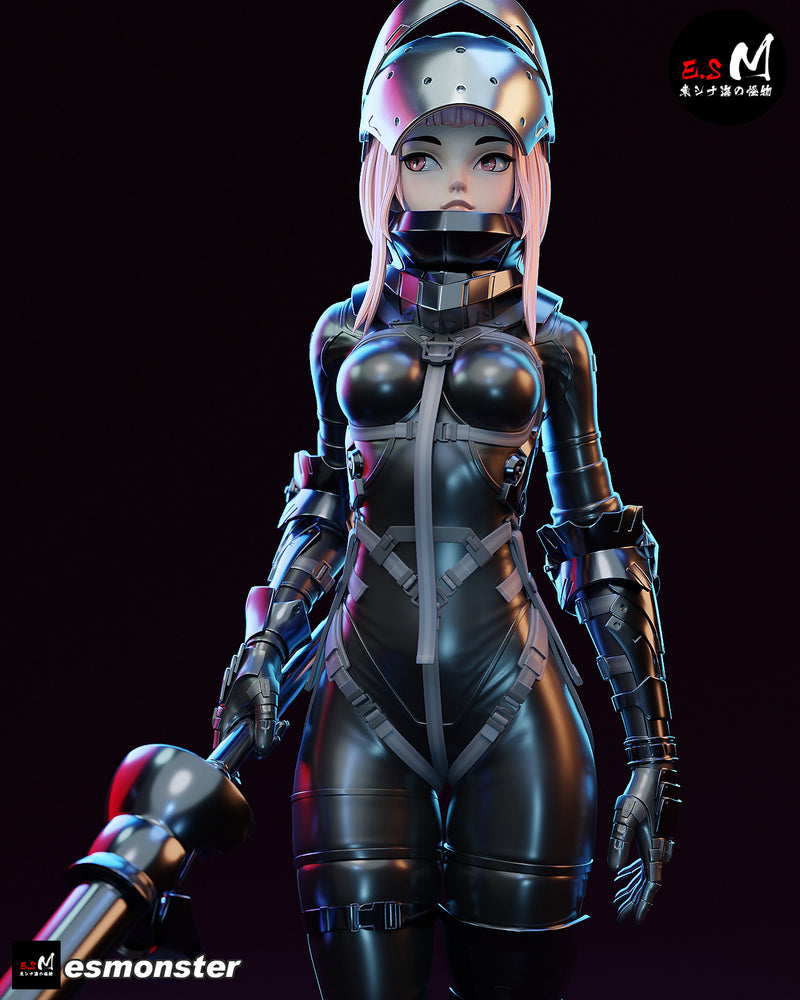 Lanze Reiter | Pin-Up Statue Fan Art Miniature Unpainted | E.S Monster