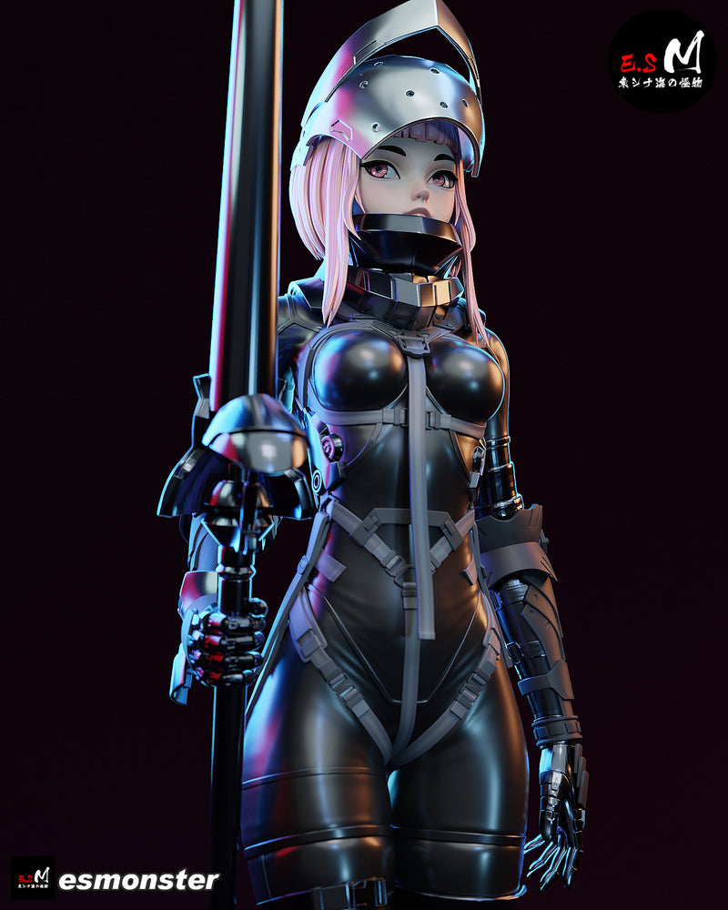 Lanze Reiter | Pin-Up Statue Fan Art Miniature Unpainted | E.S Monster