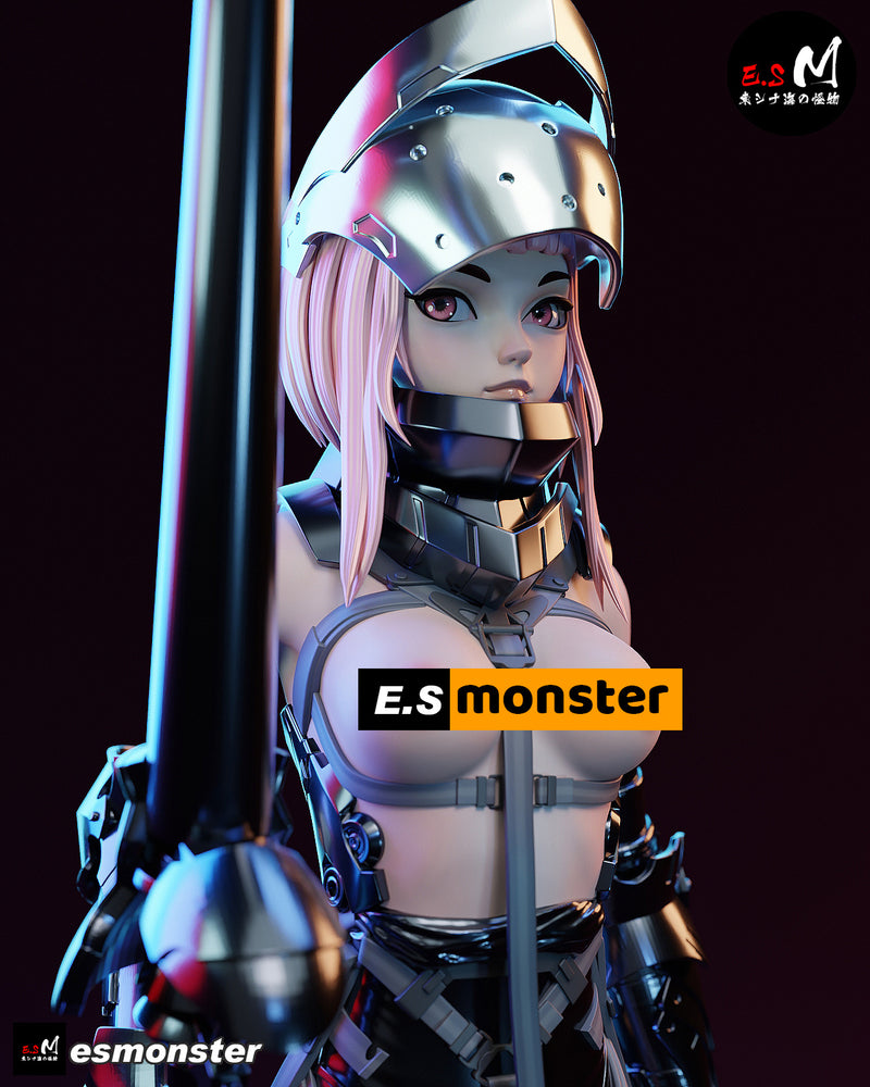 Lanze Reiter | Pin-Up Statue Fan Art Miniature Unpainted | E.S Monster
