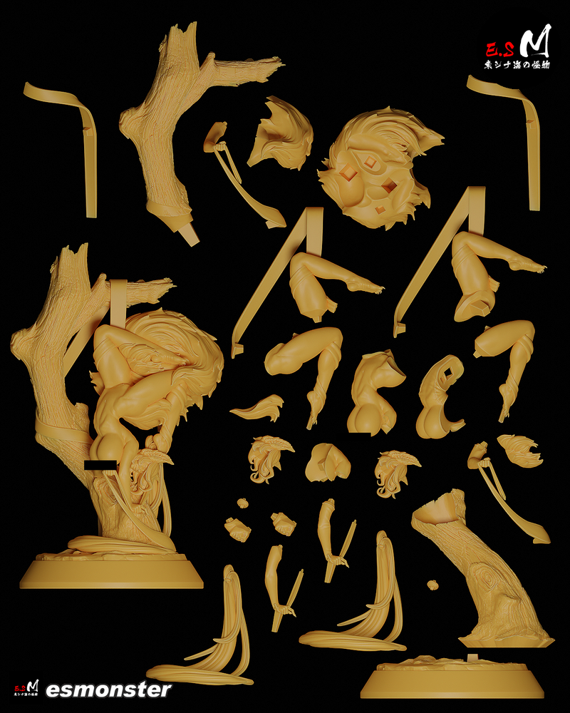 Igumi | Pin-Up Statue Fan Art Miniature Unpainted | E.S Monster