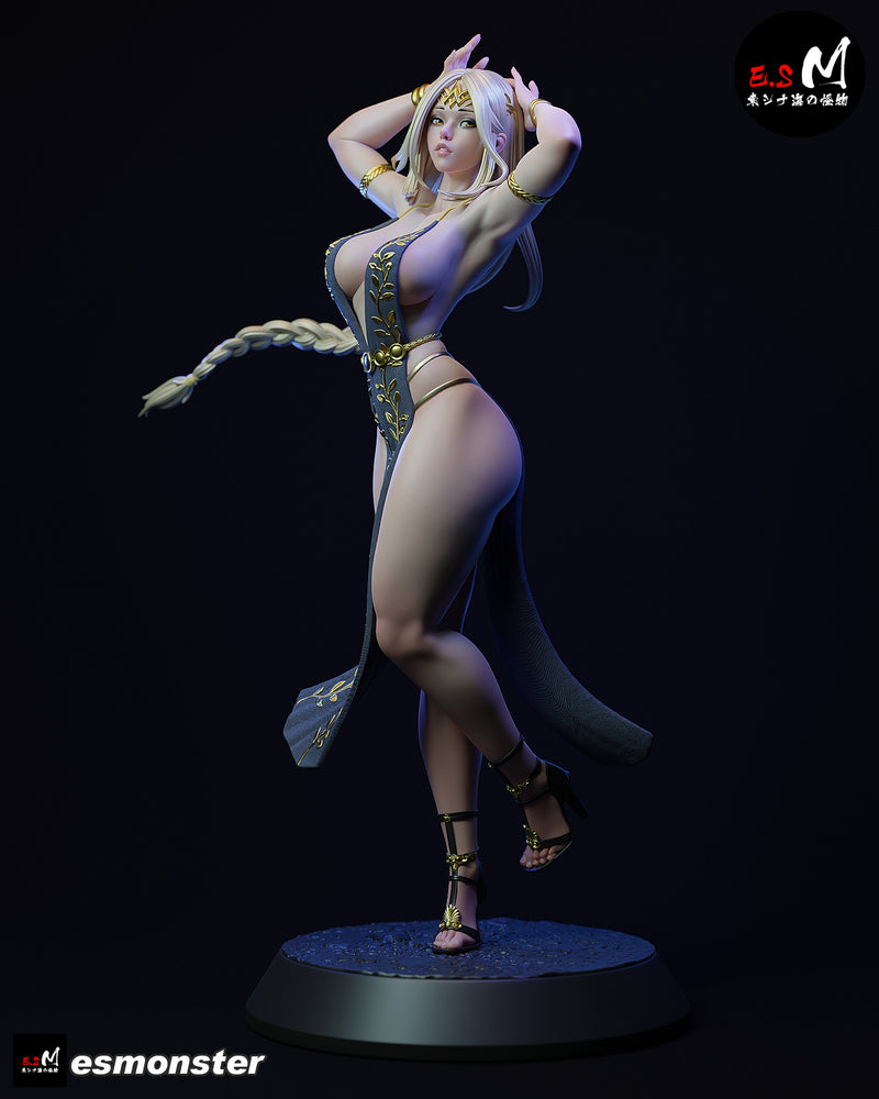 Marikka | Pin-Up Statue Fan Art Miniature Unpainted | E.S Monster