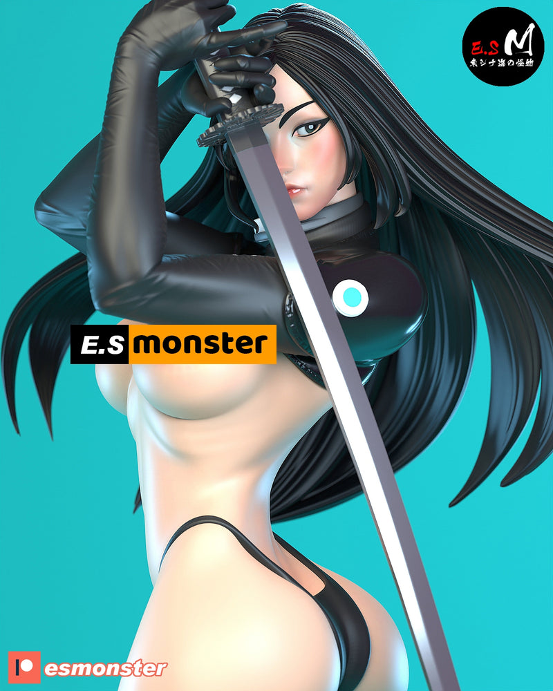 Reikia | Pin-Up Statue Fan Art Miniature Unpainted | E.S Monster