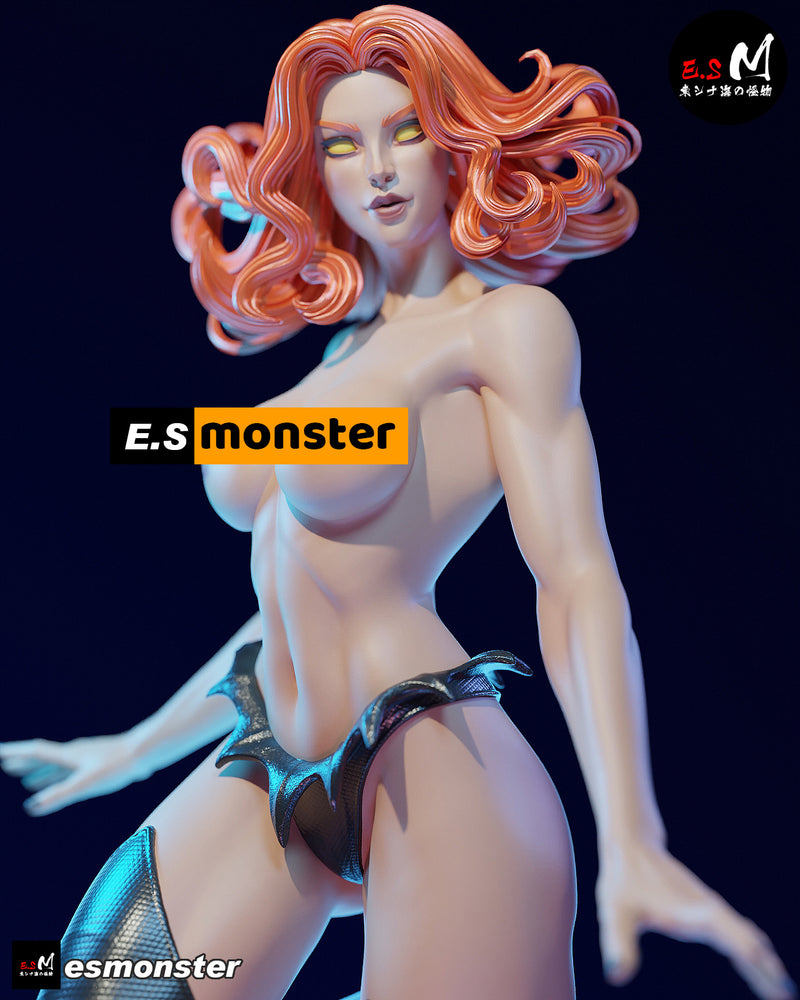 Red Queen | Pin-Up Statue Fan Art Miniature Unpainted | E.S Monster