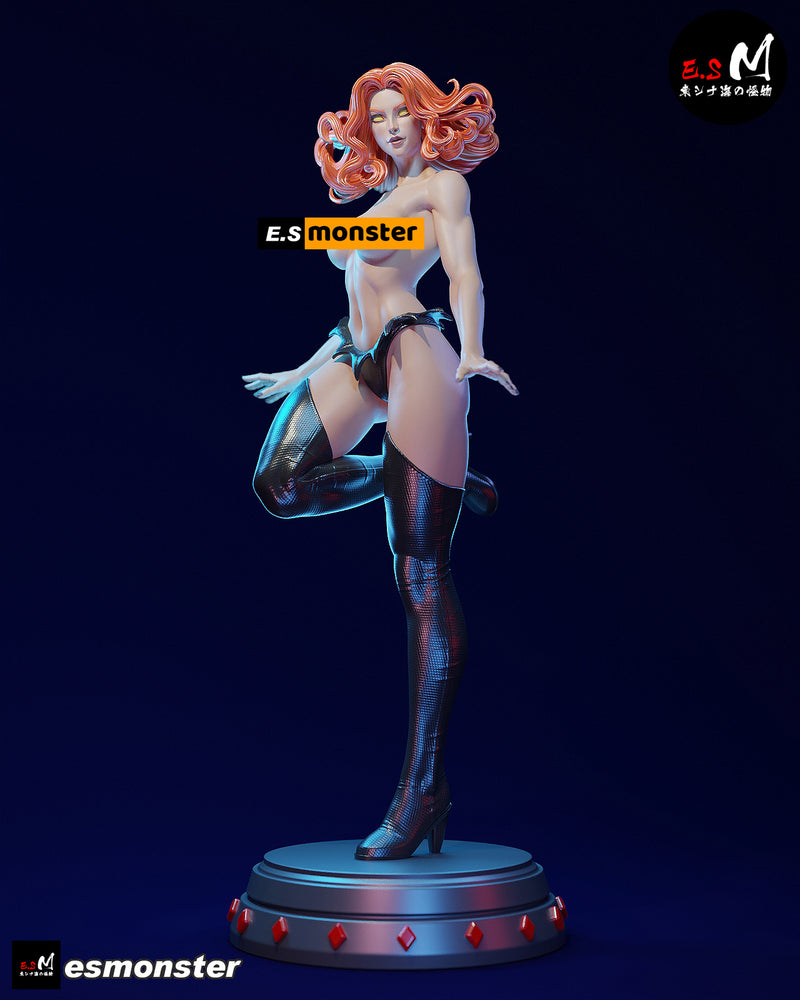 Red Queen | Pin-Up Statue Fan Art Miniature Unpainted | E.S Monster